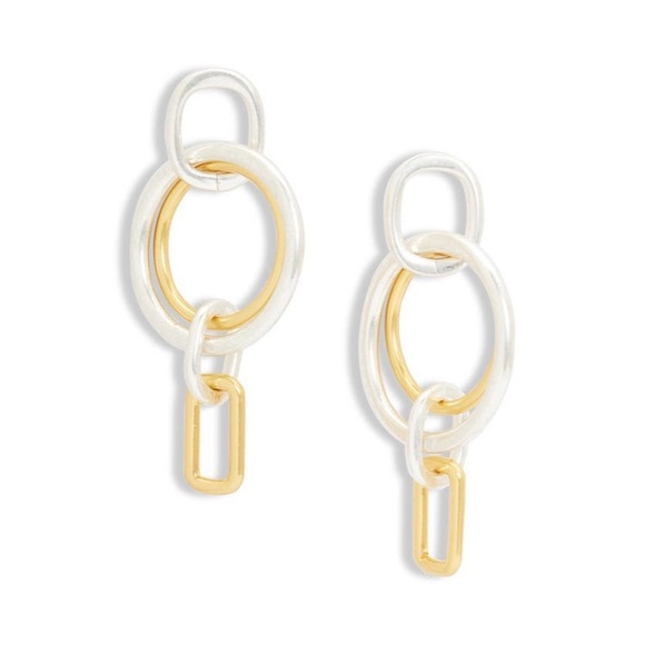 Madewell Hoop Chain Earrings - Picture 2 of 3
